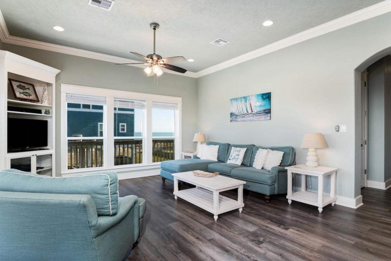 Seas The Day! 4Br Retreat, Hot Tub, Game Room, Firepit & Gulf Views Port Bolivar Exterior photo